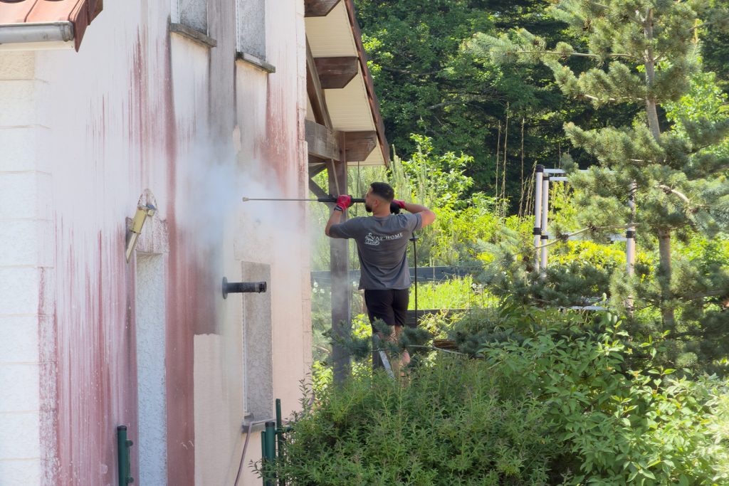 nettoyage façade à l'hydrofuge dans les Vosges